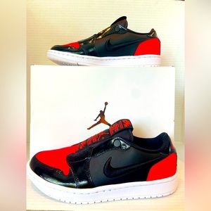 Nike Air Jordan 1 Retro low slip, women’s size 8, “Bright crimson/black-white”